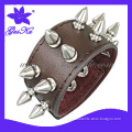 2014 Gus-Lb-085 Hot and Novel Leather Watch Band Jewelry for Man with Metal Parts